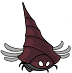 Great Conchflies boss from Act 2 in Far Fields - Difficulty B - Optional boss in Hollow Knight: Silksong