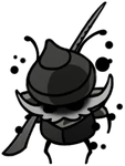 Lost Garmond boss from Act 2 in Far Fields - Difficulty B - Optional boss in Hollow Knight: Silksong