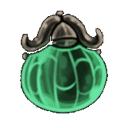 Druid's Eye blue tool illustration from Hollow Knight Silksong showing damage-to-silk conversion amulet design
