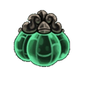 Druid's Eyes blue tool illustration from Hollow Knight Silksong showing upgraded damage-to-silk conversion amulet design