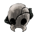 Fractured Mask blue tool from Hollow Knight Silksong showing one-hit death shield design