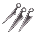 Threefold Pin tool illustration from Hollow Knight Silksong showing triple-point needle design