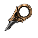 Ascendant's Grip yellow tool icon from Hollow Knight Silksong showing wall cling enhancement design