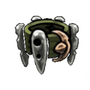 Weighted Belt tool illustration from Hollow Knight Silksong showing yellow defensive accessory for knockback reduction